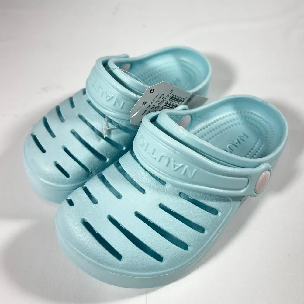 Nautica River Edge Toddler‎ Clogs Size 9 Real Aqua Blue KA3607G Water Shoes NEW